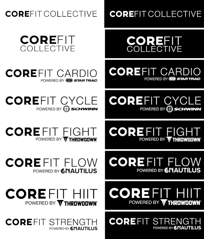 Logos de CoreFit Collective 2