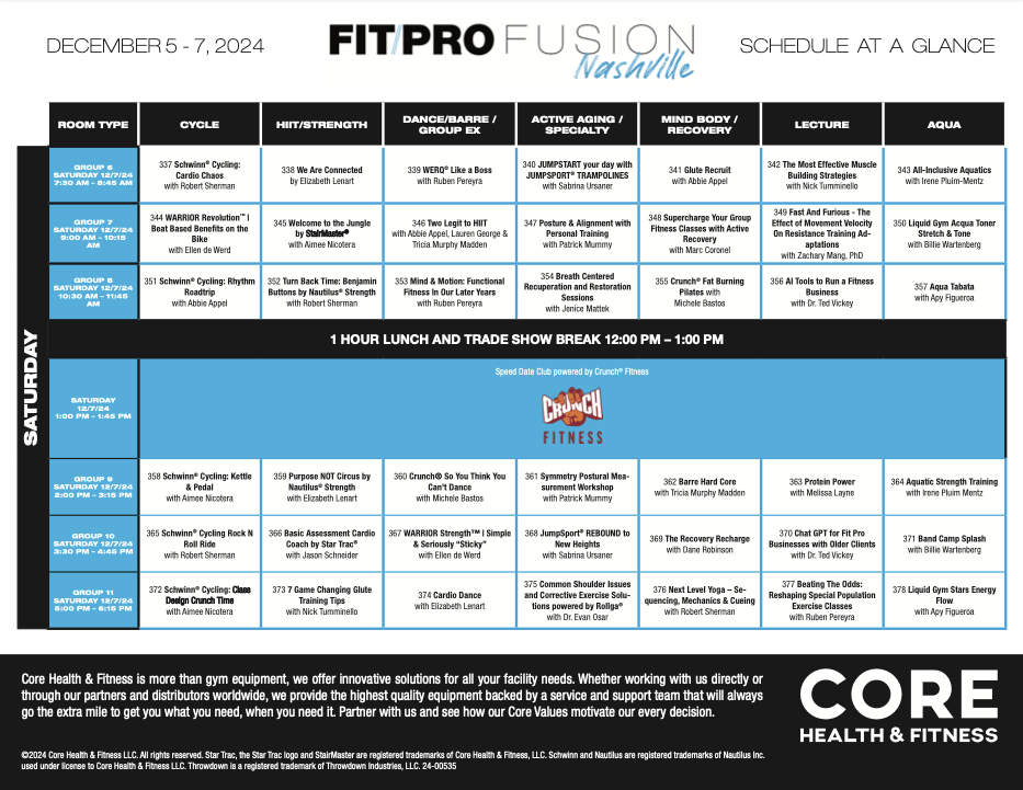 Mise à jour du programme de Nashville, jour 2
